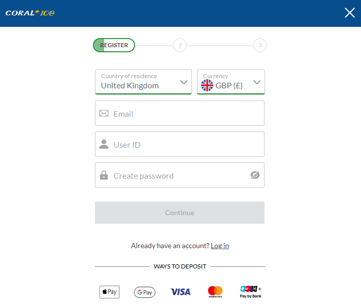 Coral Casino Login