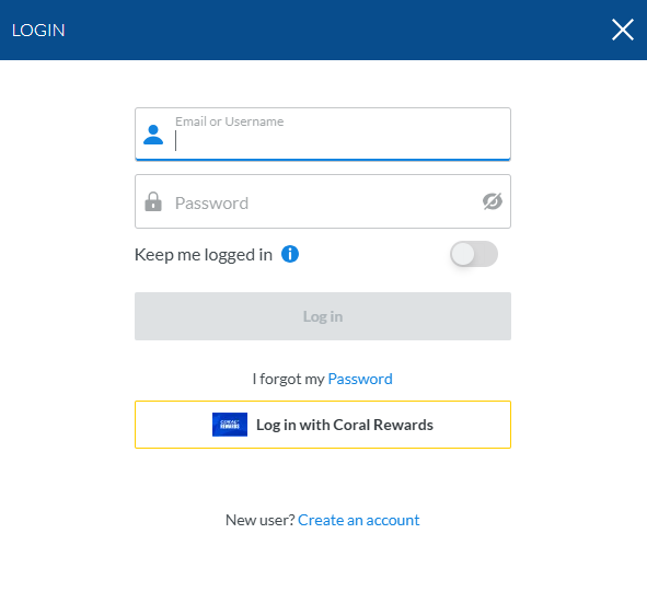 Coral Casino Login